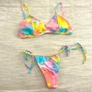 Colorful bikini size Large/medium NEW